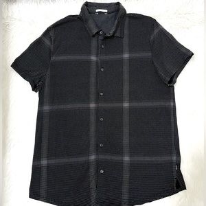 Men’s Calvin Klein Slim Fit Short Sleeve Button Down Size XL